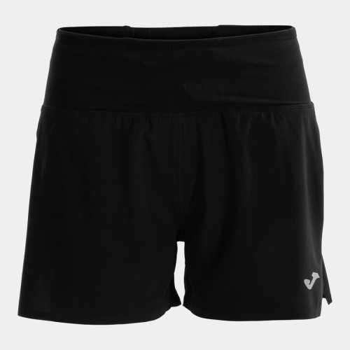 JOMA R-TRAIL NATURE NEGRO PANTALÓN CORTO TRAIL RUNNING MUJER VISTA FRONTAL, ARISTARUN