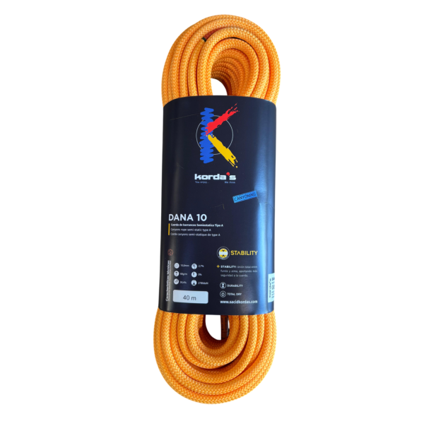 KORDA'S DANA 10 ORANGE 40M CANYONING ROPE