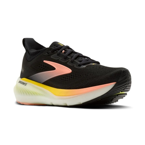 BROOKS GLYCERIN 23 PRETO PÊSSEGO TÊNIS DE CORRIDA FEMININO