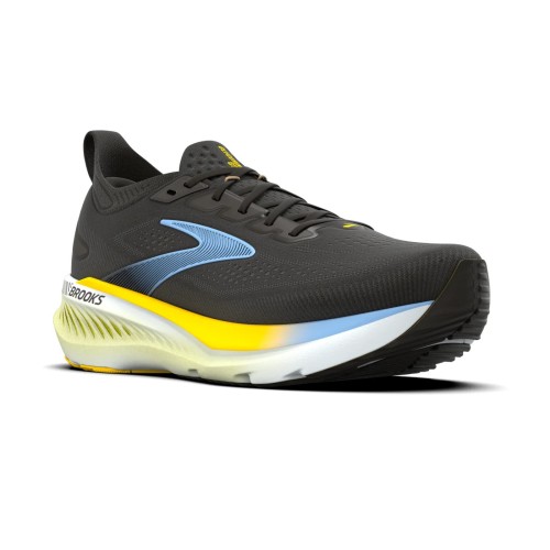 BROOKS GLYCERIN GTS 23 BLACK YELLOW MENS RUNNING SHOES