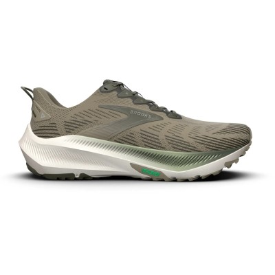 BROOKS GHOST TRAIL OLIVE MIXED RUNNING SHOES FOR MEN 2
