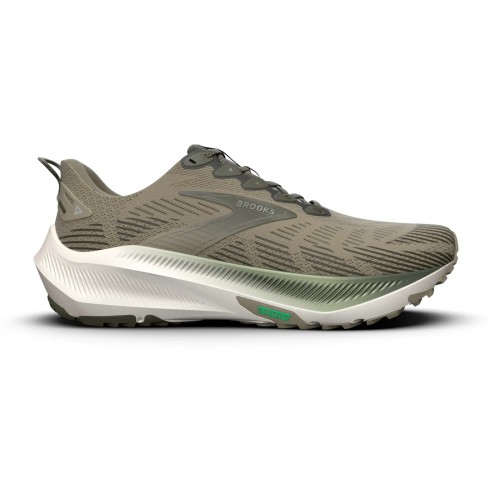 BROOKS GHOST TRAIL OLIVE MIXED RUNNING SHOES FOR MEN