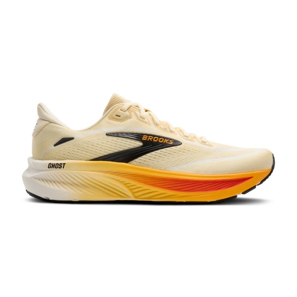 BROOKS GHOST 18 BEGE LARANJA SAPATILHAS DE CORRIDA HOMEM