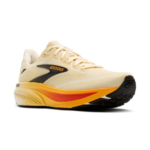 BROOKS GHOST 18 BEIGE ORANGE MENS RUNNING SHOES