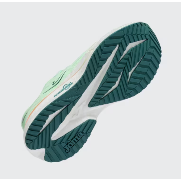 JOMA VIPER VERDE BLANCO ZAPATILLAS RUNNING MUJER VISTA SUELA,ARISTARUN