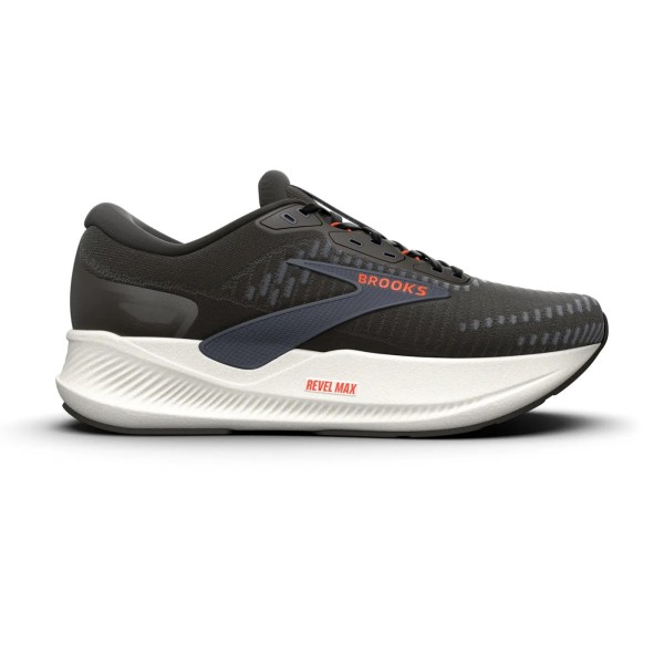 BROOKS REVEL MAX NEGRO NARANJA ZAPATILLAS RUNNING HOMBRE VISTA EXTERIOR,ARISTARUN