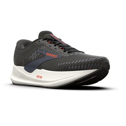 BROOKS REVEL MAX NEGRO NARANJA ZAPATILLAS RUNNING HOMBRE VISTA LATERAL,ARISTARUN