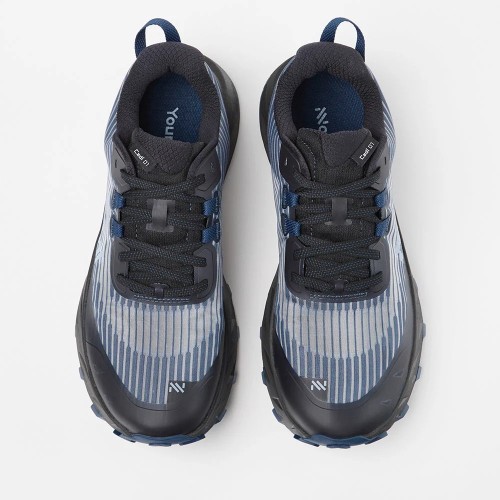 NNORMAL CADÍ AZUL PRETO TÊNIS DE TRAIL PARA HOMEM