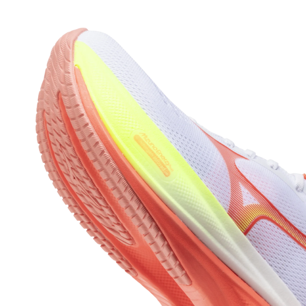 MIZUNO WAVE RIDER 30 WHITE CORAL WOMEN'S RUNNING SHOES