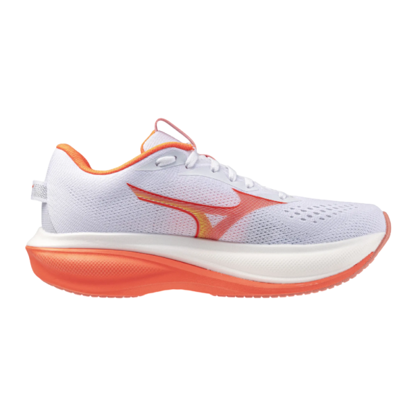 MIZUNO WAVE RIDER 30 BRANCO CORAL SNEAKERS CORRIDA MULHER