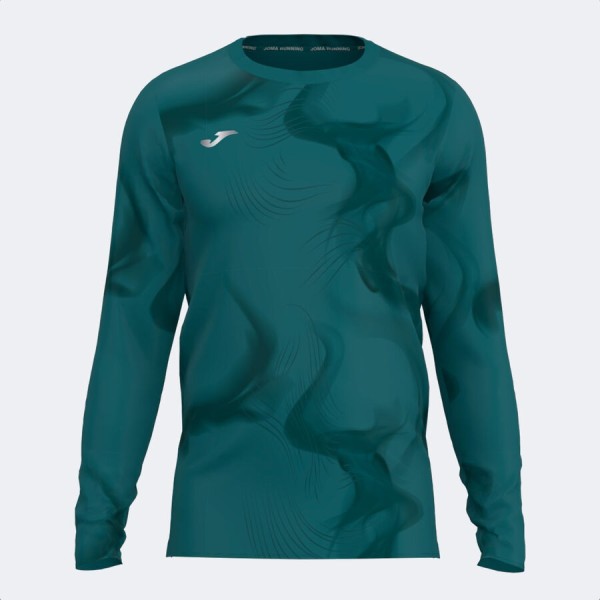 JOMA R-NIGHT LONG SLEEVE TURQUOISE LONG SLEEVE T-SHIRT MEN RUNNING