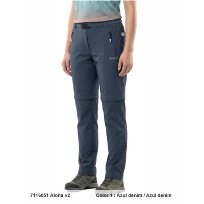 SPHERE PRO ALOÑA V2 DENIM REMOVABLE WOMEN'S TREKKING PANTS 2