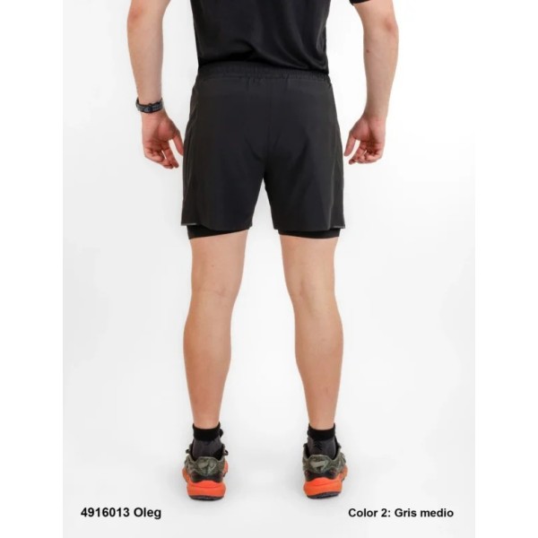 SPHERE PRO OLEG BLACK MEN'S TRAIL RUNNING SHORTS WITH MESH
