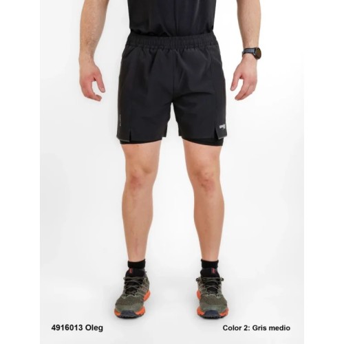 SPHERE PRO OLEG BLACK MEN'S TRAIL RUNNING SHORTS WITH MESH