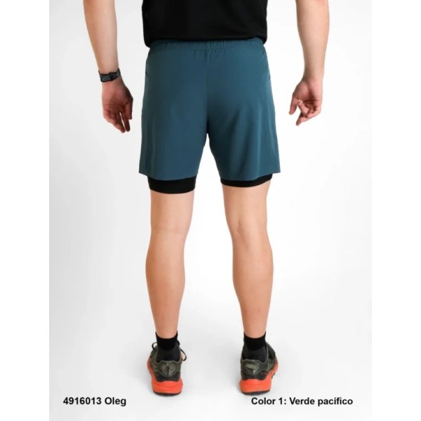 SPHERE PRO OLEG VERDE PACÍFICO CALÇÕES COM MALLA TRAIL RUNNING HOMEM