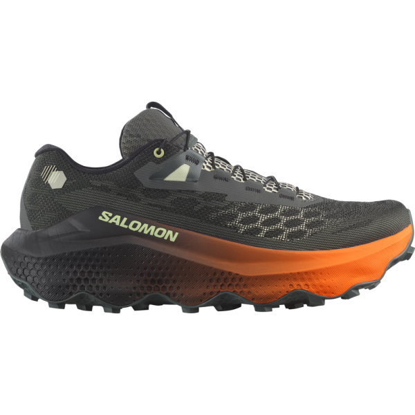 SALOMON ULTRA GLIDE 4 BLACK ORANGE TRAIL SHOES MEN