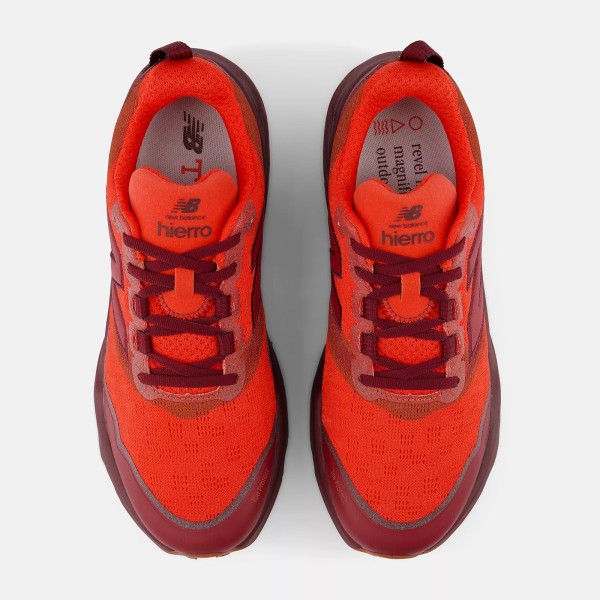 NEW BALANCE FRESH FOAM X HIERRO V9 VERMELHO SÓS DE TRAIL MASCULINAS