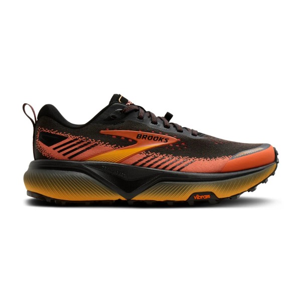 BROOKS CASCADIA 20 BLACK ORANGE TRAIL SHOES MEN