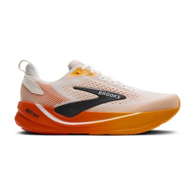 BROOKS GHOST MAX 4 WHITE ORANGE MENS RUNNING SHOES 2