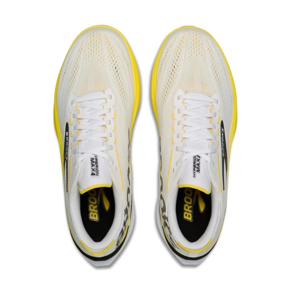 BROOKS HYPERION MAX 4 WHITE YELLOW MEN'S RUNNING SHOES