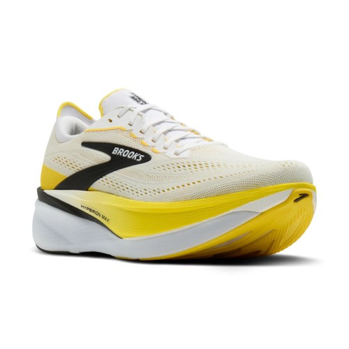 BROOKS HYPERION MAX 4 WHITE YELLOW MEN'S RUNNING SHOES