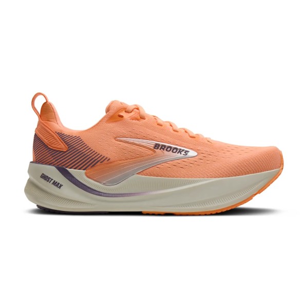 BROOKS GHOST MAX 4 PEACH TÊNIS DE CORRIDA FEMININO
