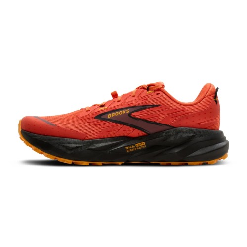 BROOKS RANGE NEGRO LARANJA SAPATILHAS TRAIL HOMEM