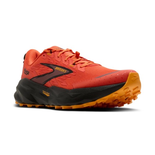 BROOKS RANGE NEGRO LARANJA SAPATILHAS TRAIL HOMEM