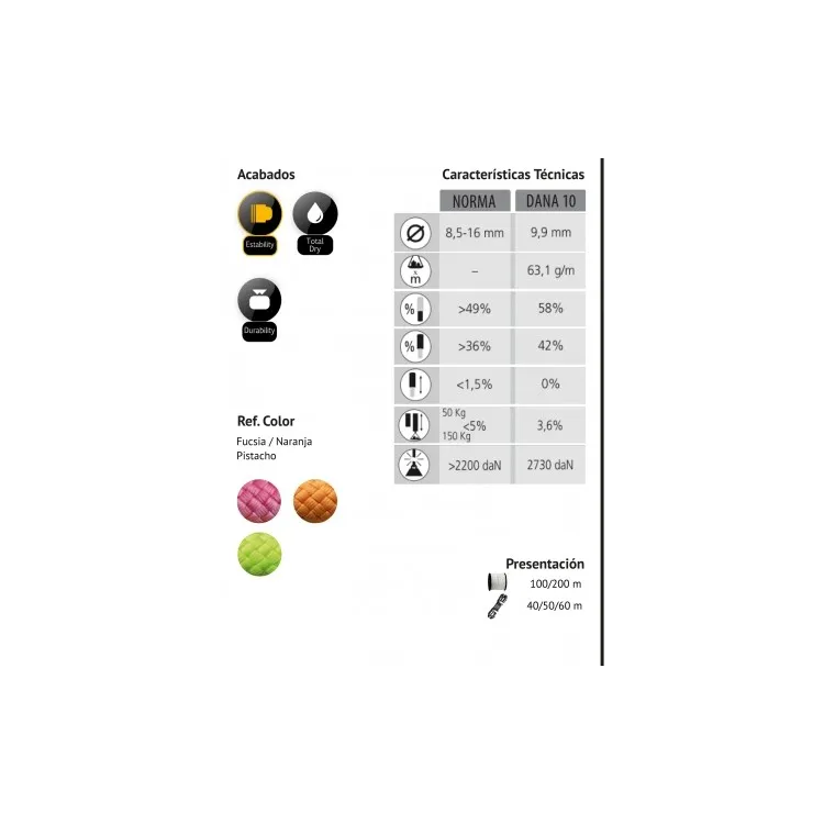 KORDAS CUERDA BARRANCOS, ARISTARUN DANA 10MM