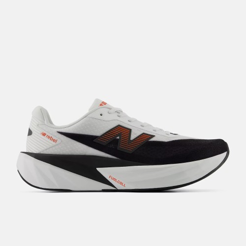 NEW BALANCE FUELCELL REBEL V5 WHITE NEO FLAME TÊNIS DE CORRIDA MASCULINO