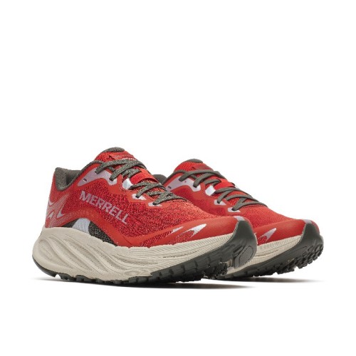 MERRELL PROMORPH GREY RED GRAVEL SHOES MEN
