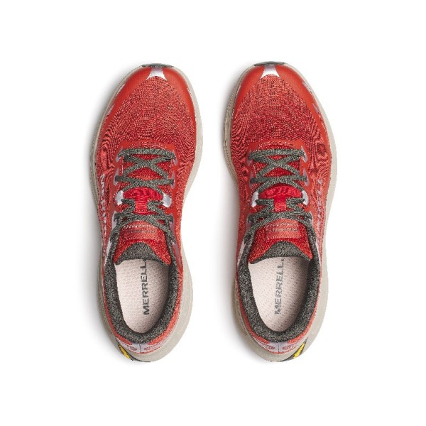 MERRELL PROMORPH GREY RED GRAVEL SHOES MEN