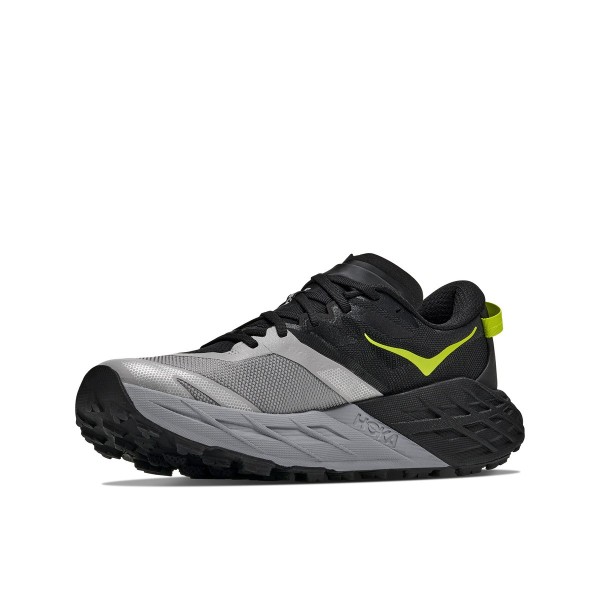 HOKA SPEEDGOAT 7 BLACK GREY TRAIL RUNNING SHOES MEN