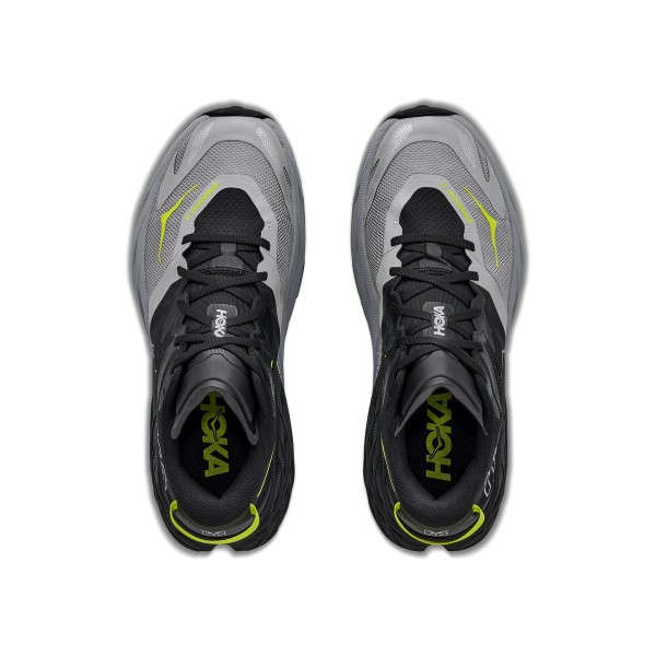 HOKA SPEEDGOAT 7 BLACK GREY TRAIL RUNNING SHOES MEN