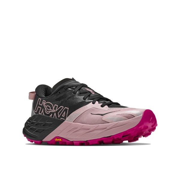 HOKA SPEEDGOAT 7 PRETO ROSA SAPATILHAS TRAIL MULHER