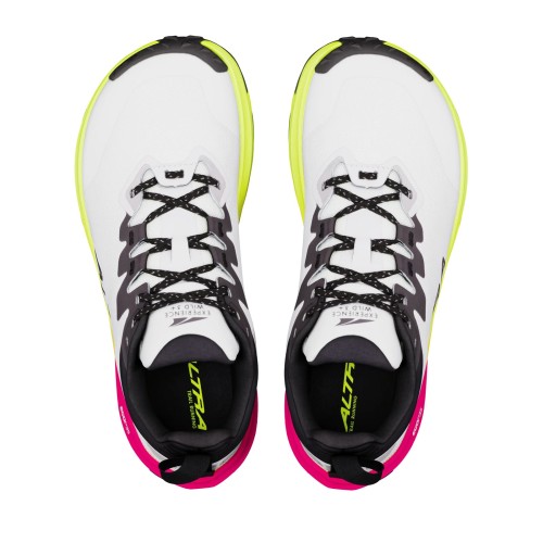 ALTRA EXPERIENCE WILD 3+ BLANCO ROSA ZAPATILLA TRAIL MUJER VISTA EMPEINE PAREJA, ARISTARUN