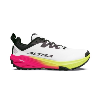ALTRA EXPERIENCE WILD 3+ BLANCO ROSA ZAPATILLA TRAIL MUJER VISTA LATERAL, ARISTARUN