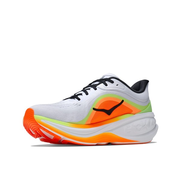 HOKA CLIFTON PRO GRAY ORANGE MEN'S RUNNING SHOES