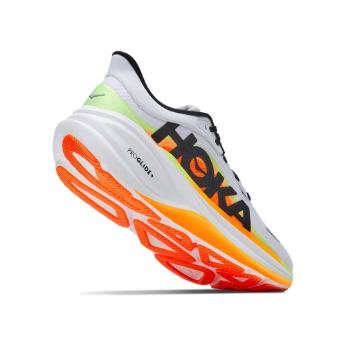 HOKA CLIFTON PRO GRAY ORANGE MEN'S RUNNING SHOES