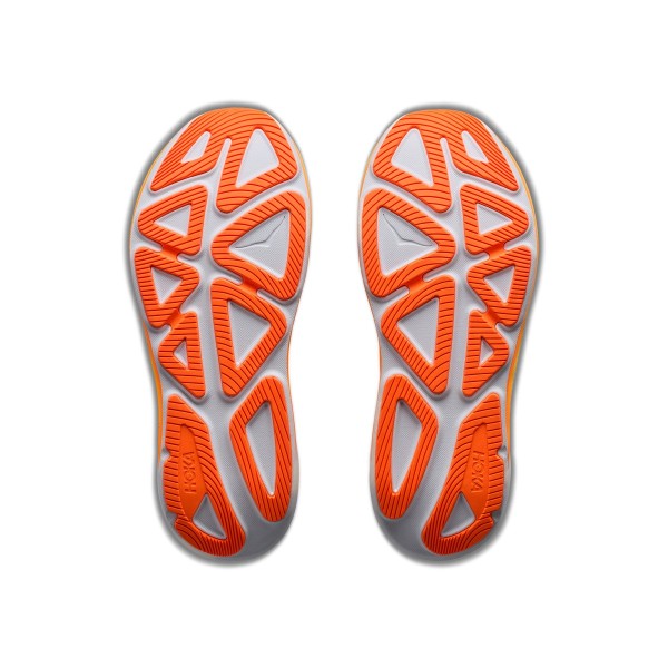 HOKA CLIFTON PRO GRAY ORANGE MEN'S RUNNING SHOES