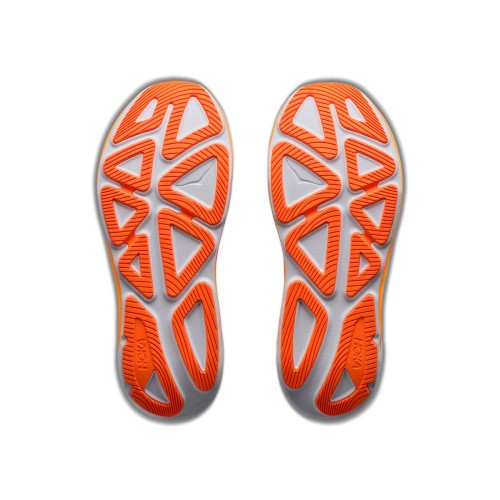 HOKA CLIFTON PRO GRAY ORANGE MEN'S RUNNING SHOES