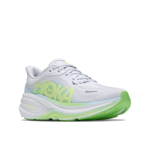 HOKA CLIFTON PRO CINZA AMARELO TÊNIS RUNNING FEMININO