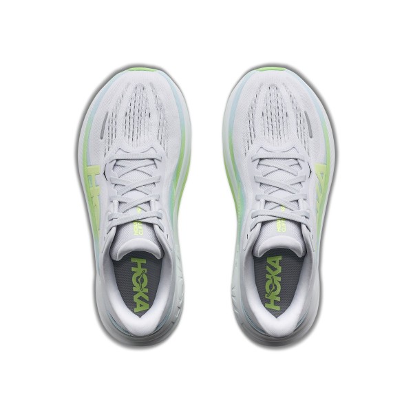 HOKA CLIFTON PRO CINZA AMARELO TÊNIS RUNNING FEMININO