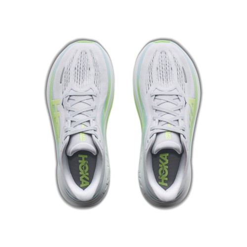 HOKA CLIFTON PRO CINZA AMARELO TÊNIS RUNNING FEMININO