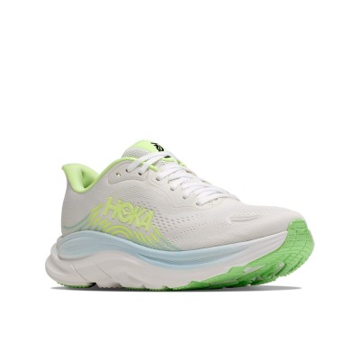 HOKA CLIFTON 11 FROST NEON ZAPATILLAS RUNNING MUJER VISTA LATERAL,ARISTARUN