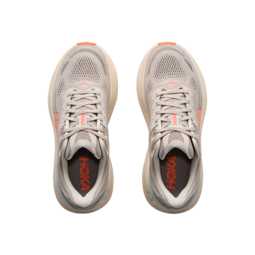 HOKA BONDI 9 BEIGE CORAL WOMEN'S RUNNING SHOES