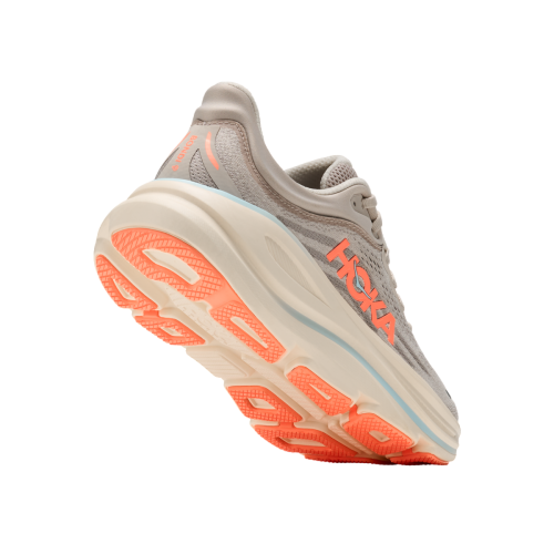 HOKA BONDI 9 BEGE CORAL TÊNIS DE CORRIDA FEMININO