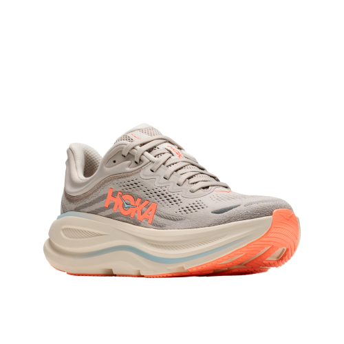 HOKA BONDI 9 BEGE CORAL TÊNIS DE CORRIDA FEMININO