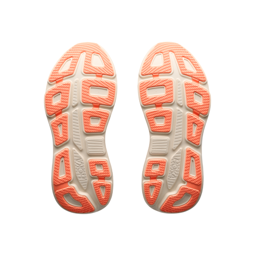 HOKA BONDI 9 BEIGE CORAL WOMEN'S RUNNING SHOES