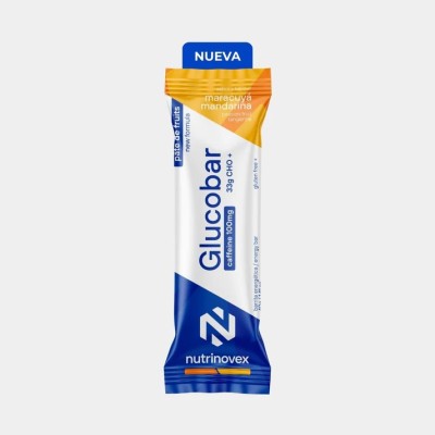NUTRINOVEX BARRA ENERGÉTICA GLUCOBAR MARACUJÁ MANDARINA CAFEÍNA